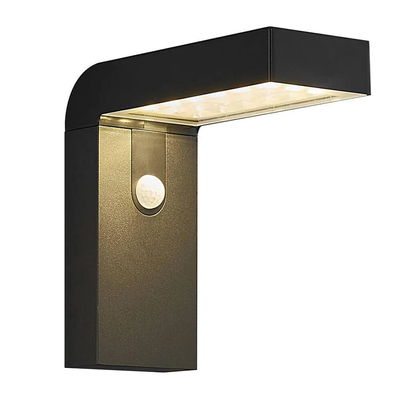 Alya Wall Solar Black PC IP44 5W 400Lm 3K MS