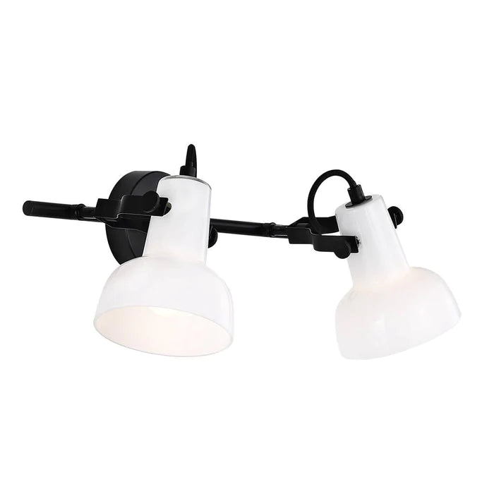 Parson Ceiling Spot Glass, Metal Black, Opal