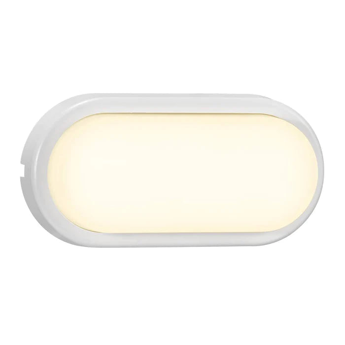 Cuba Energy Oval Wall White PC IP54 6.5W 700Lm 3K