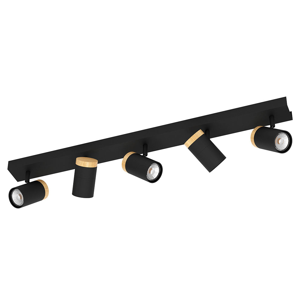 Cartagena Spotlight 5x5w Led 4000k Black/Wood