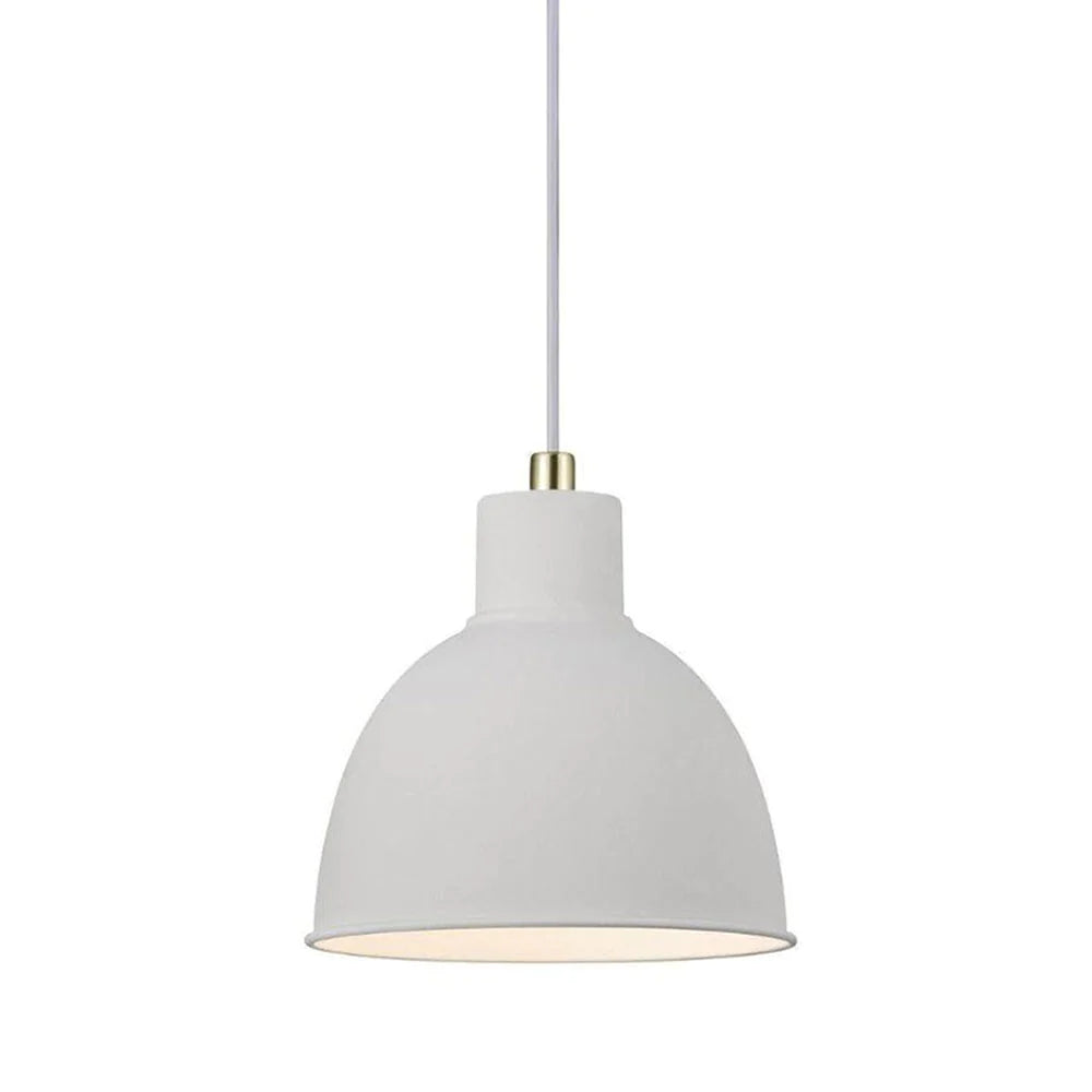 Pop Rough Pendant White Metal/PC E27