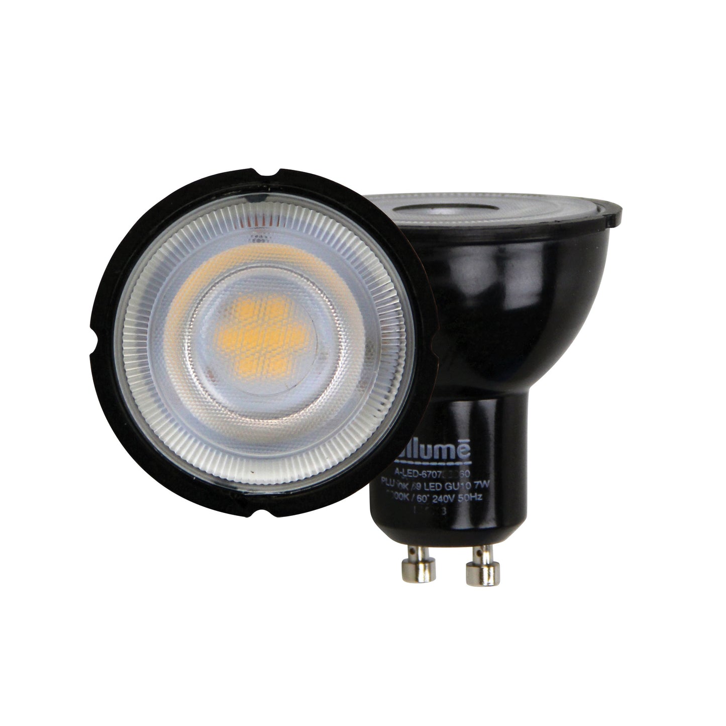 LED GU10 7w 4000K 60deg Black Body