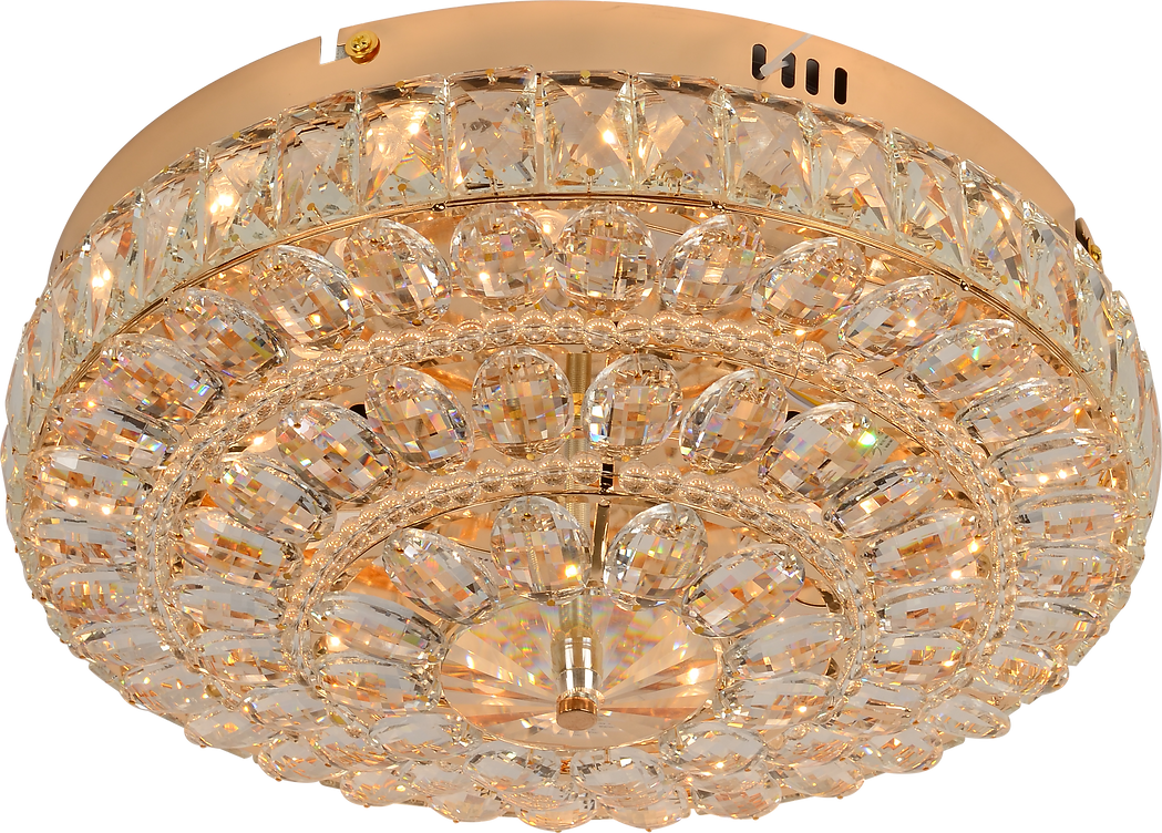 Dewdrops Gold Crystal Oyster Light