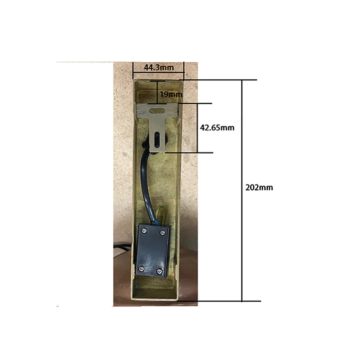 Wall Interior ES Dome Aged Copper IP23 (Brass bracket & base & neck)