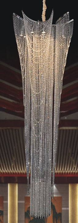 Large Crystal Waterfall Chandelier GU10