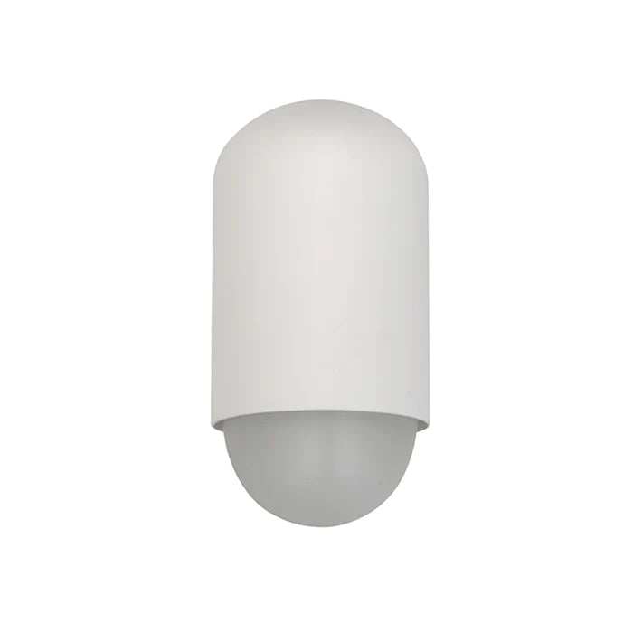 Wall ES Oval Matt White IP44 Opal Diff