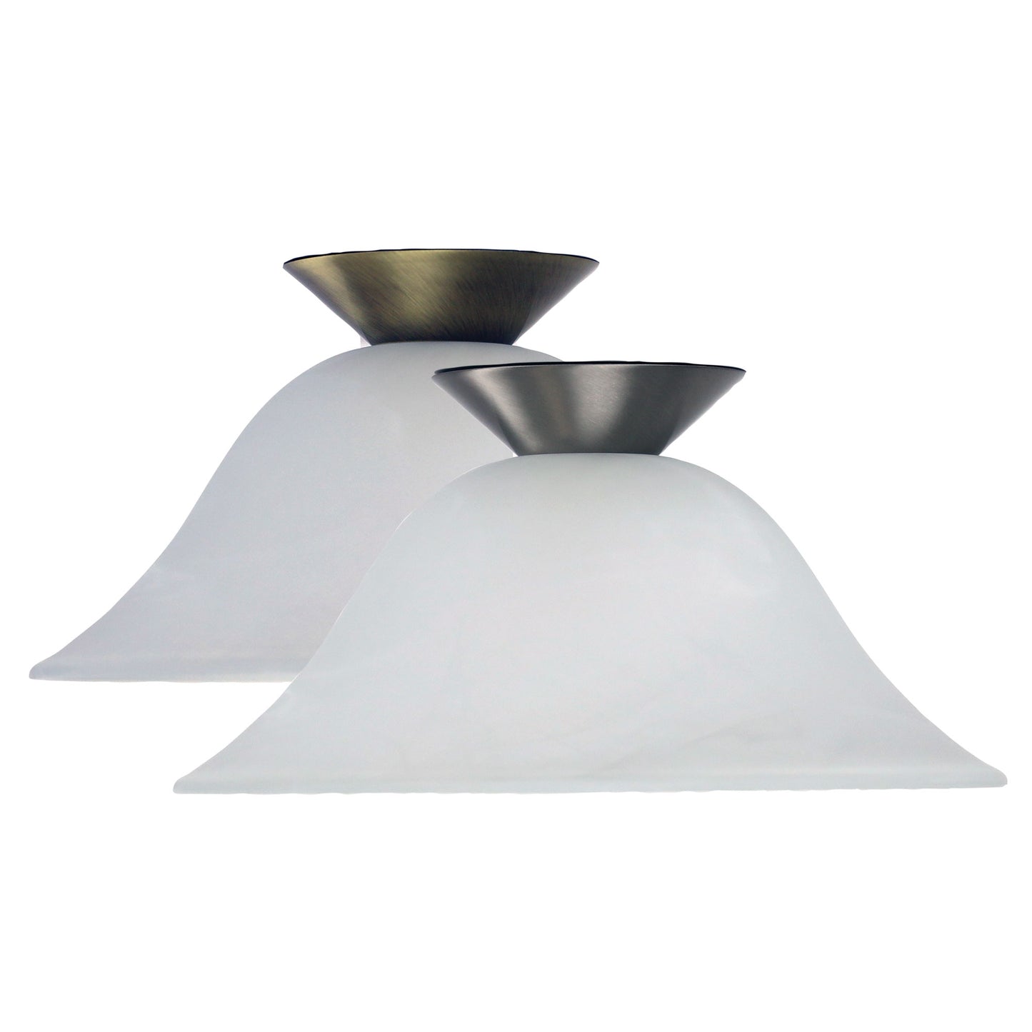 Pana 30cm Alabaster DIY Bc & Ab Metalware