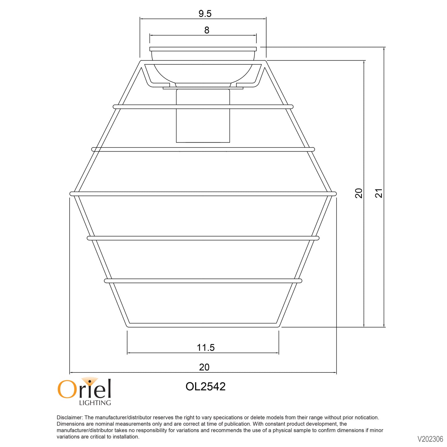 Maci.18 White Mesh DIY Shade B22