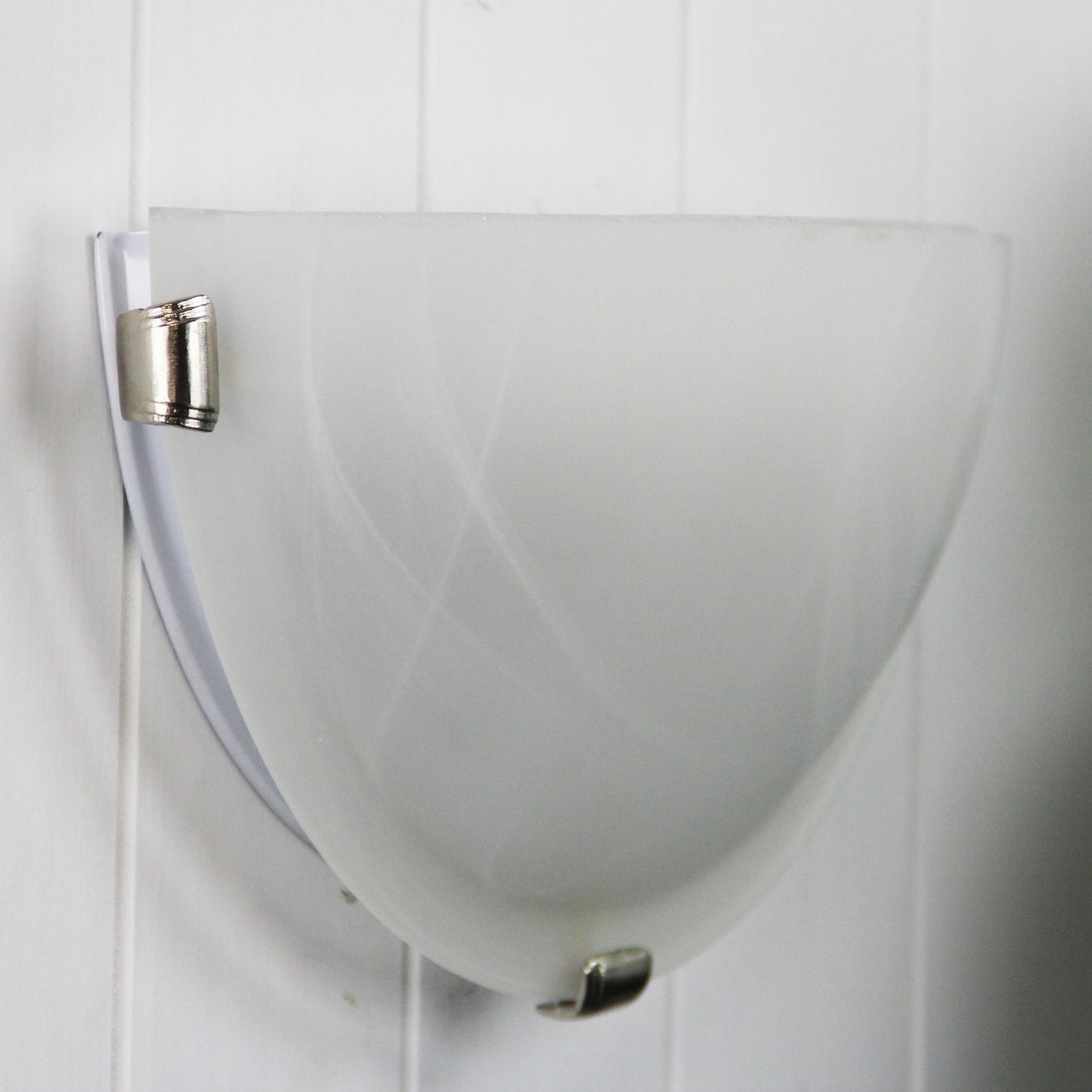 Remo 30cm Wall Sconce Alabaster / Chrome