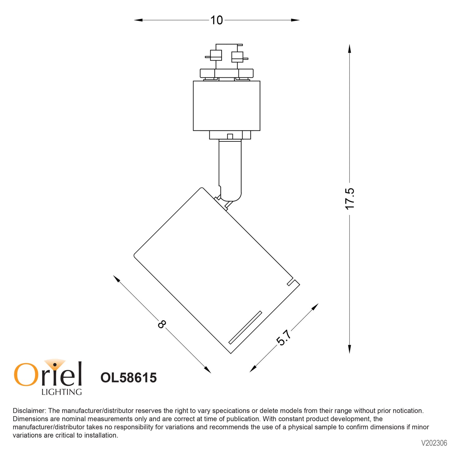 Baril Track 1 Light GU10 Spot Matt Black