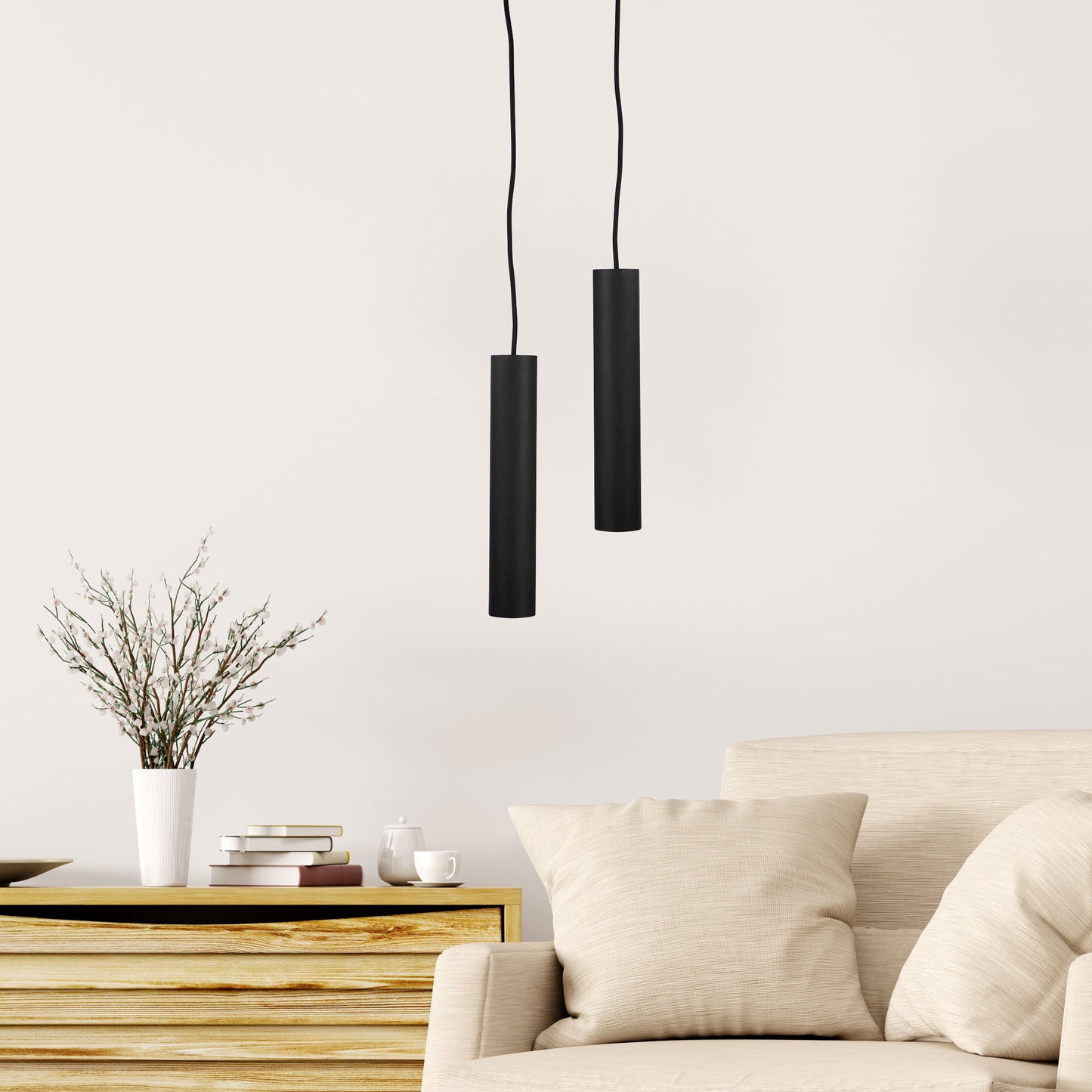 TIG Single Pendant GU10 Black