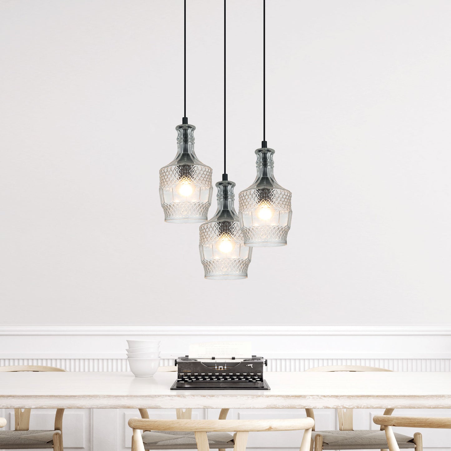 Decant.3 Single Pendant Clear Glass