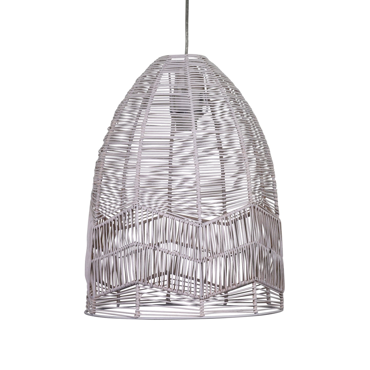 Serang 35cm Rattan Shade Only White