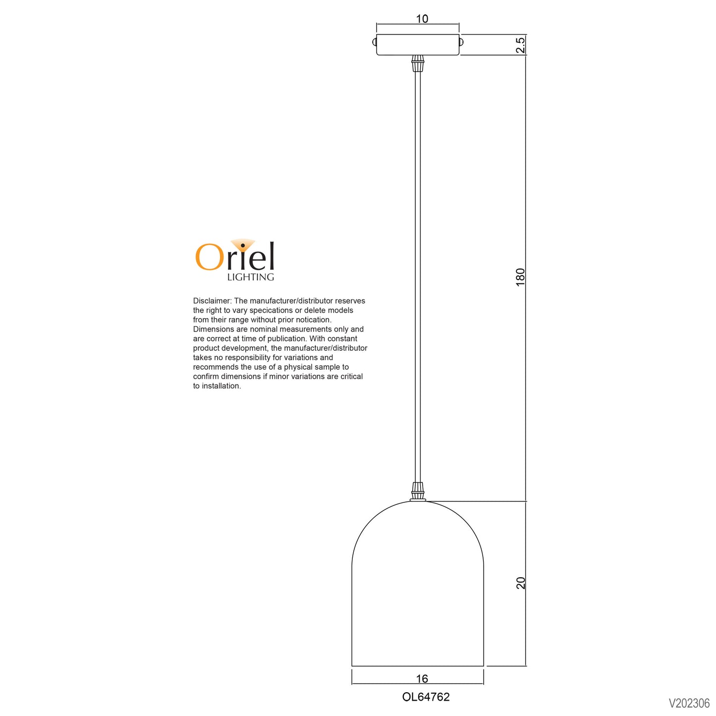 Terros.160 Terrazzo Single Pendant E27