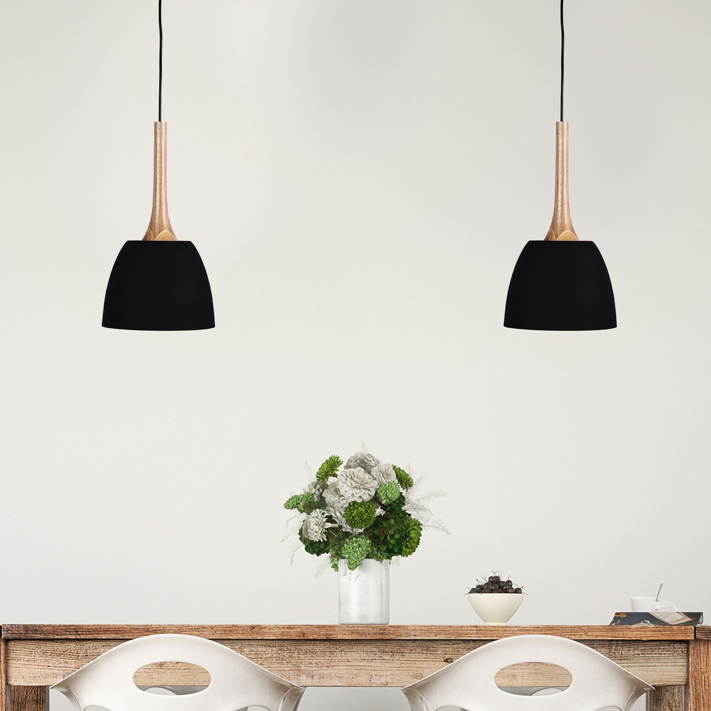 Malt.22 Single Pendant Matt Black
