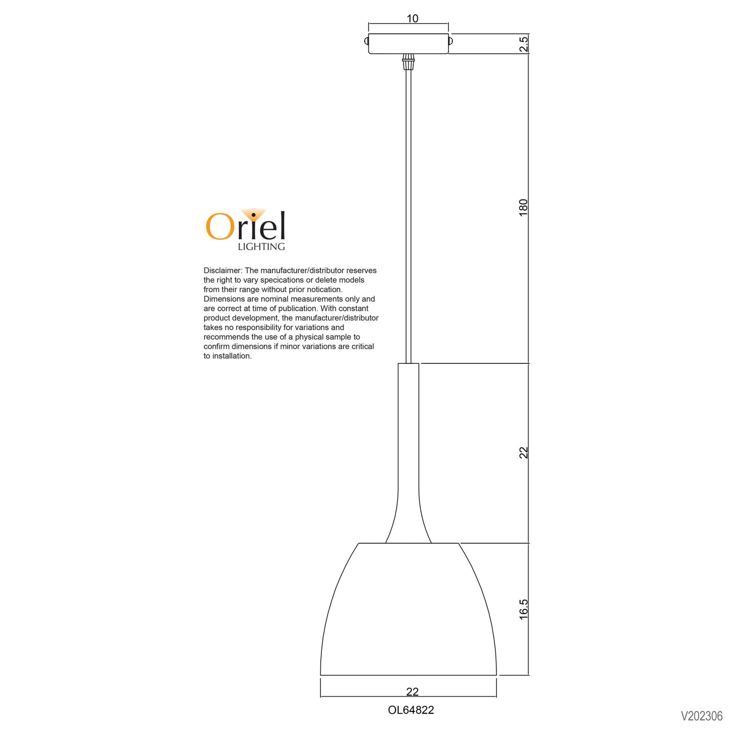 Malt.22 Single Pendant Matt White