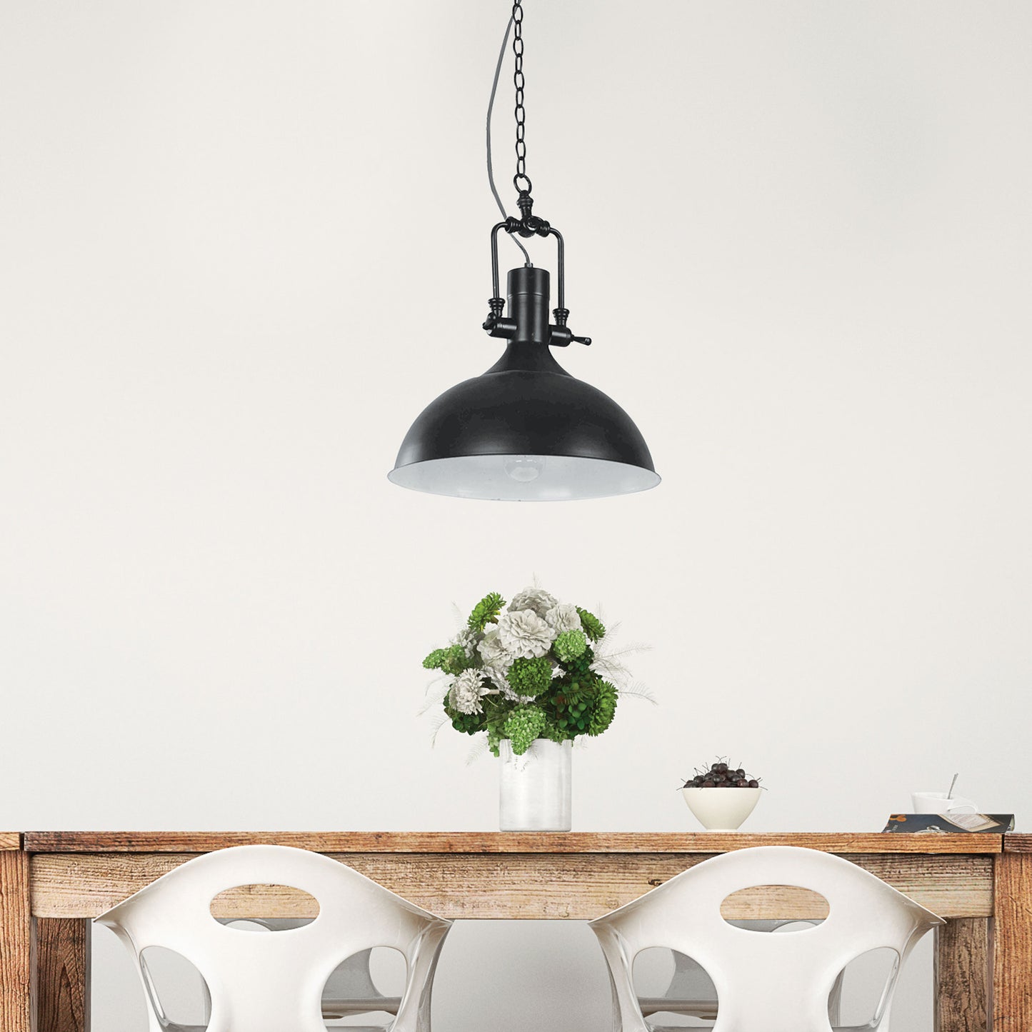 Cottage Single Pendant Black