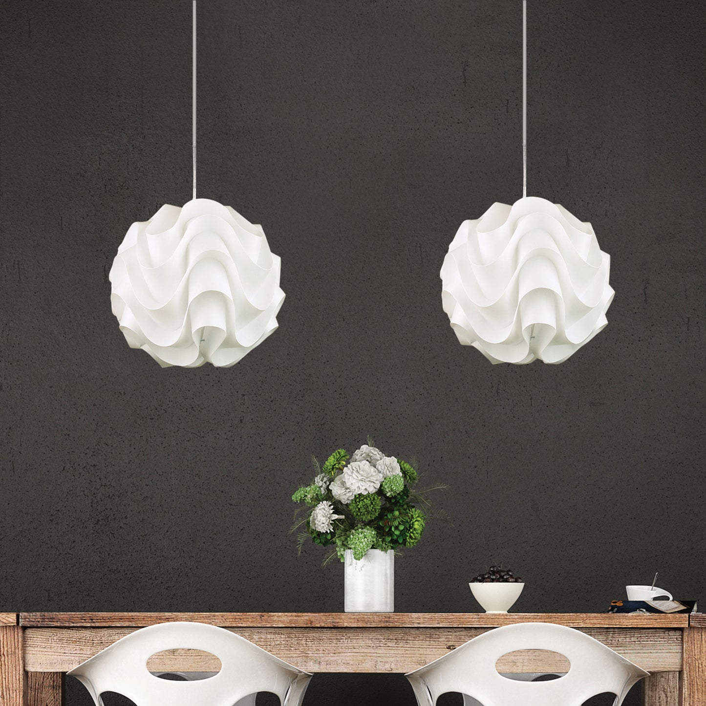 Chic Pendant 33cm White