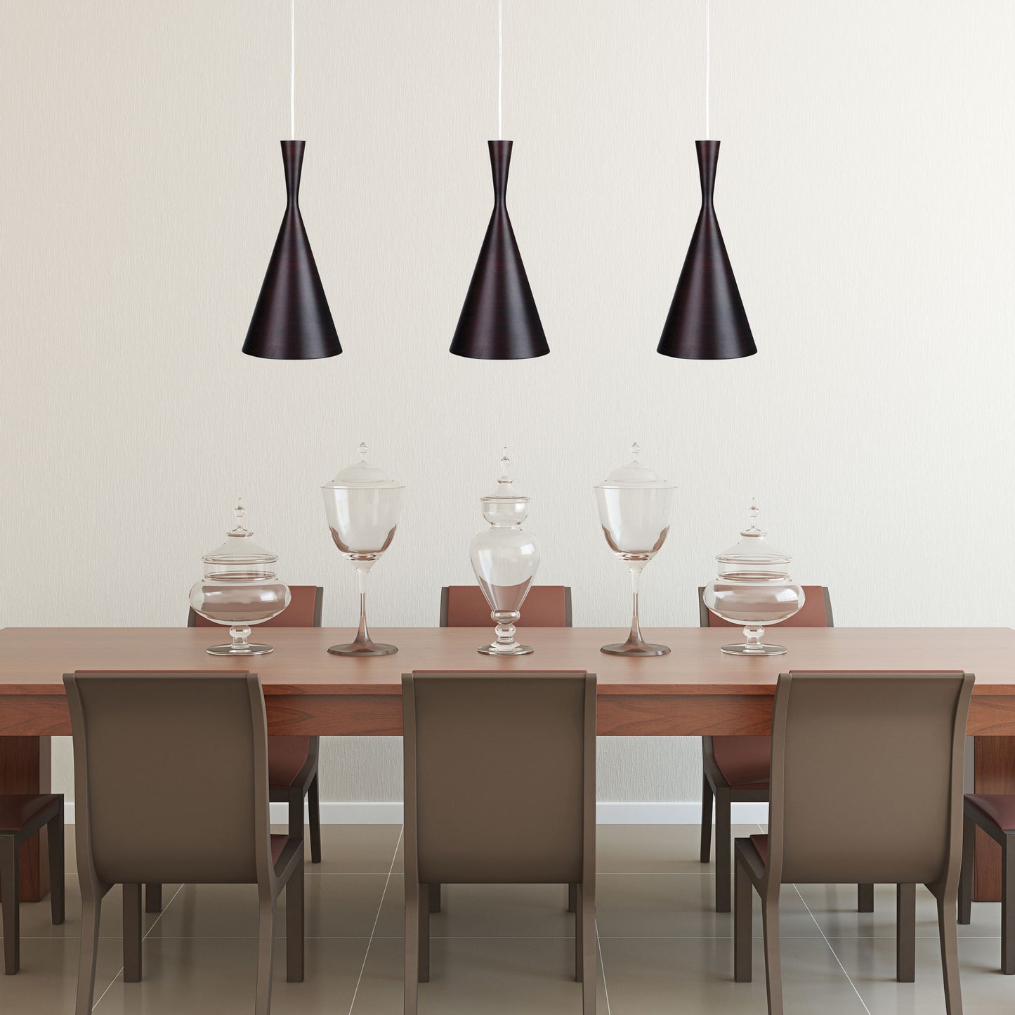 Chino 1 Metal Shade Pendant Bronze
