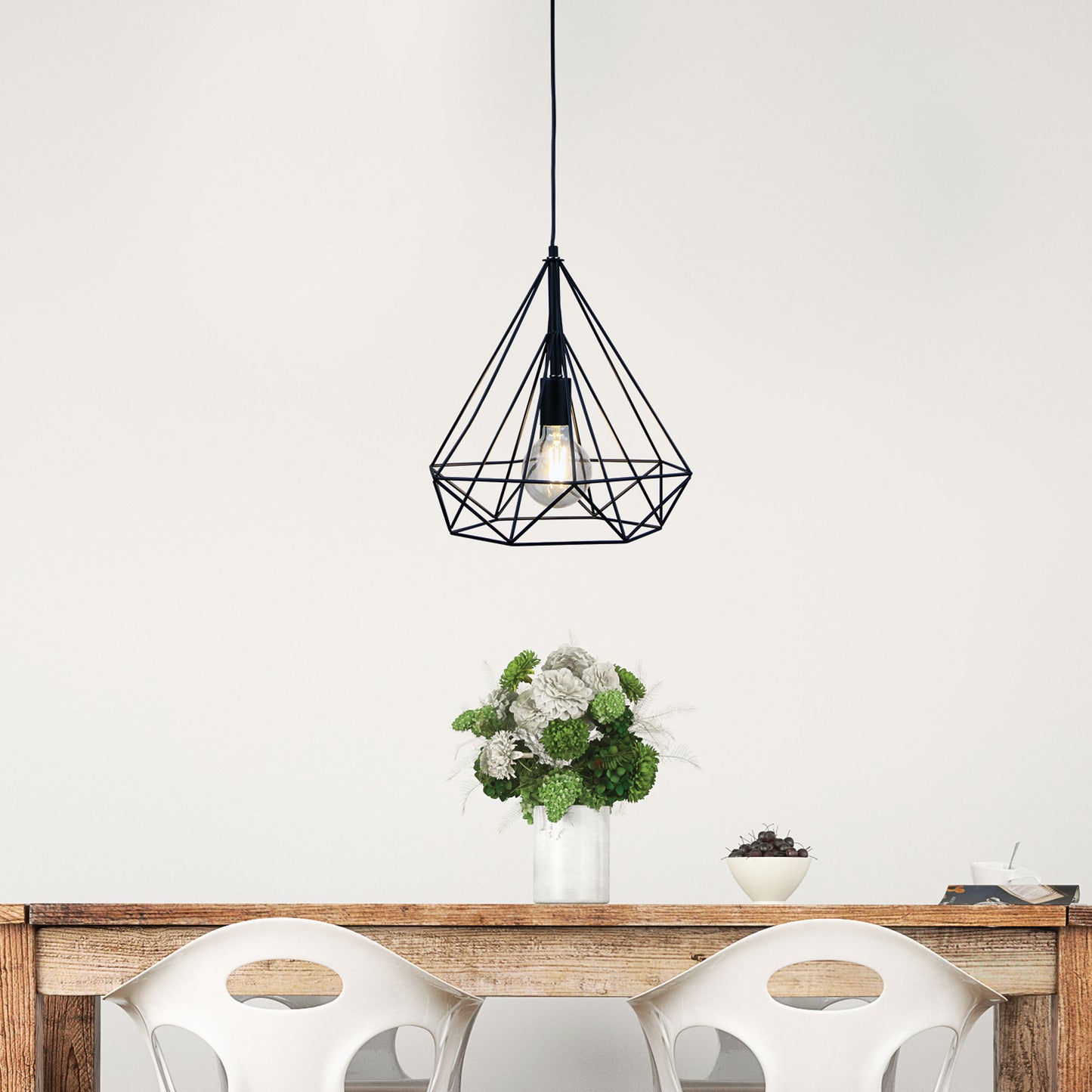 Lenox.38 Black Wire Pendant