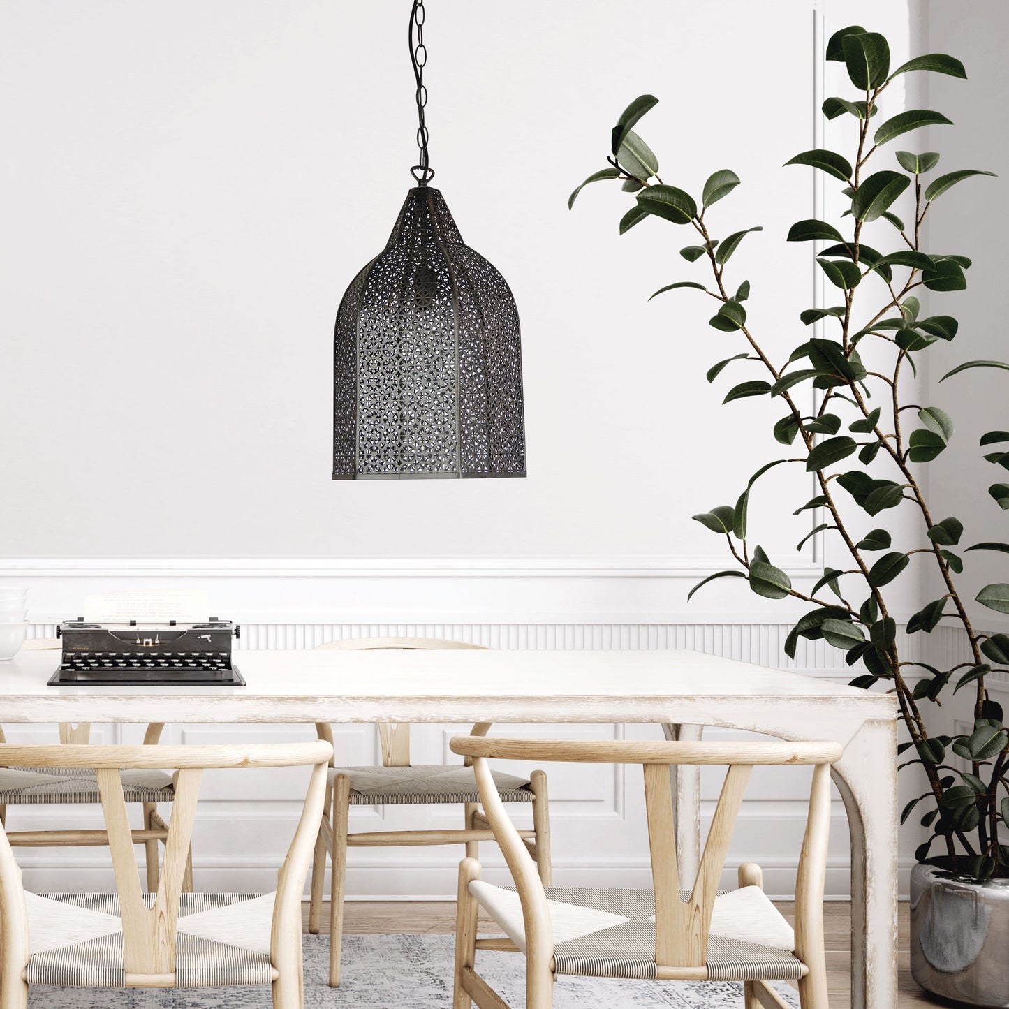 Istanbul Metal Antique Rust Pendant E27