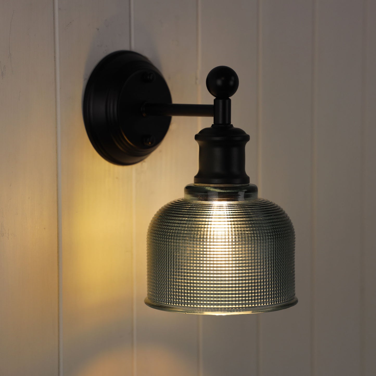 Brighton Wall Light Black / Blue