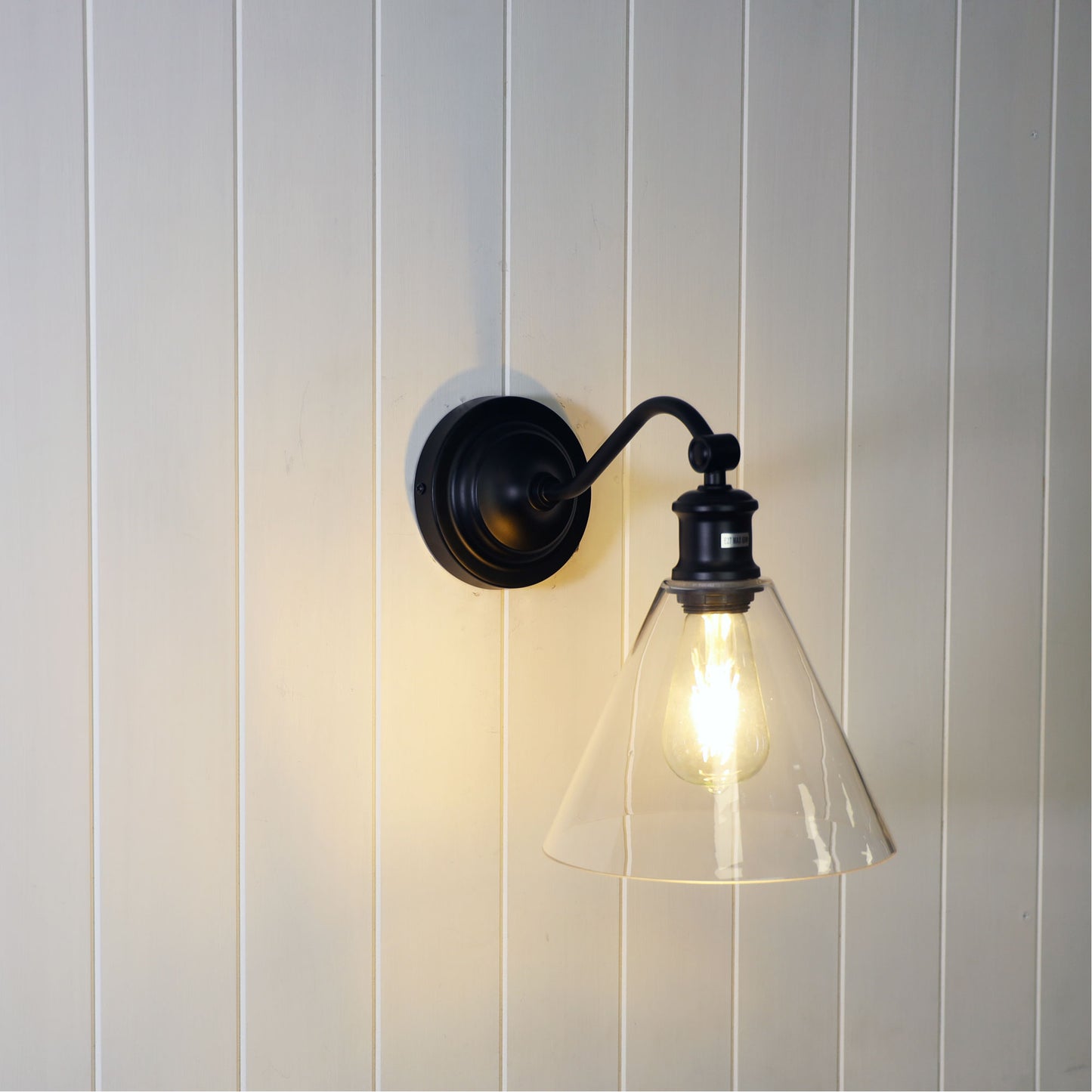 Abby Wall Light Black / Clear
