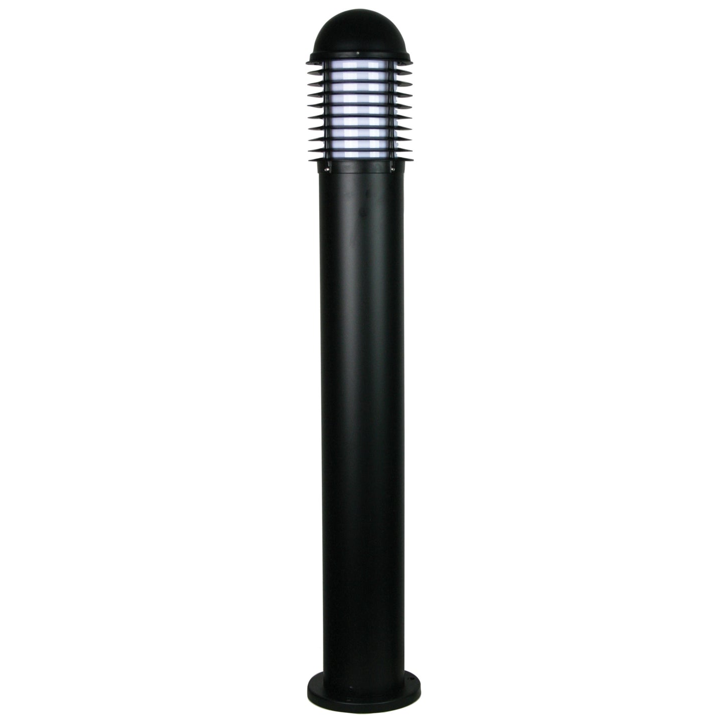 Velika Bollard 1000mm With Flange Black Ip44