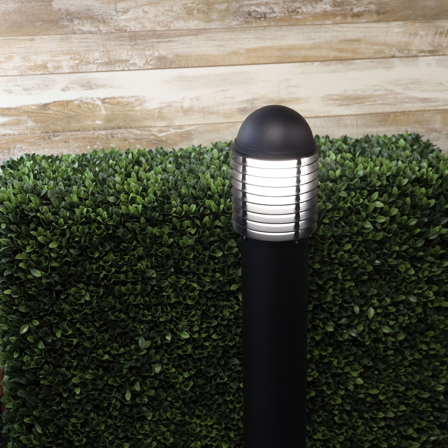 Velika Bollard 1000mm With Flange Black Ip44