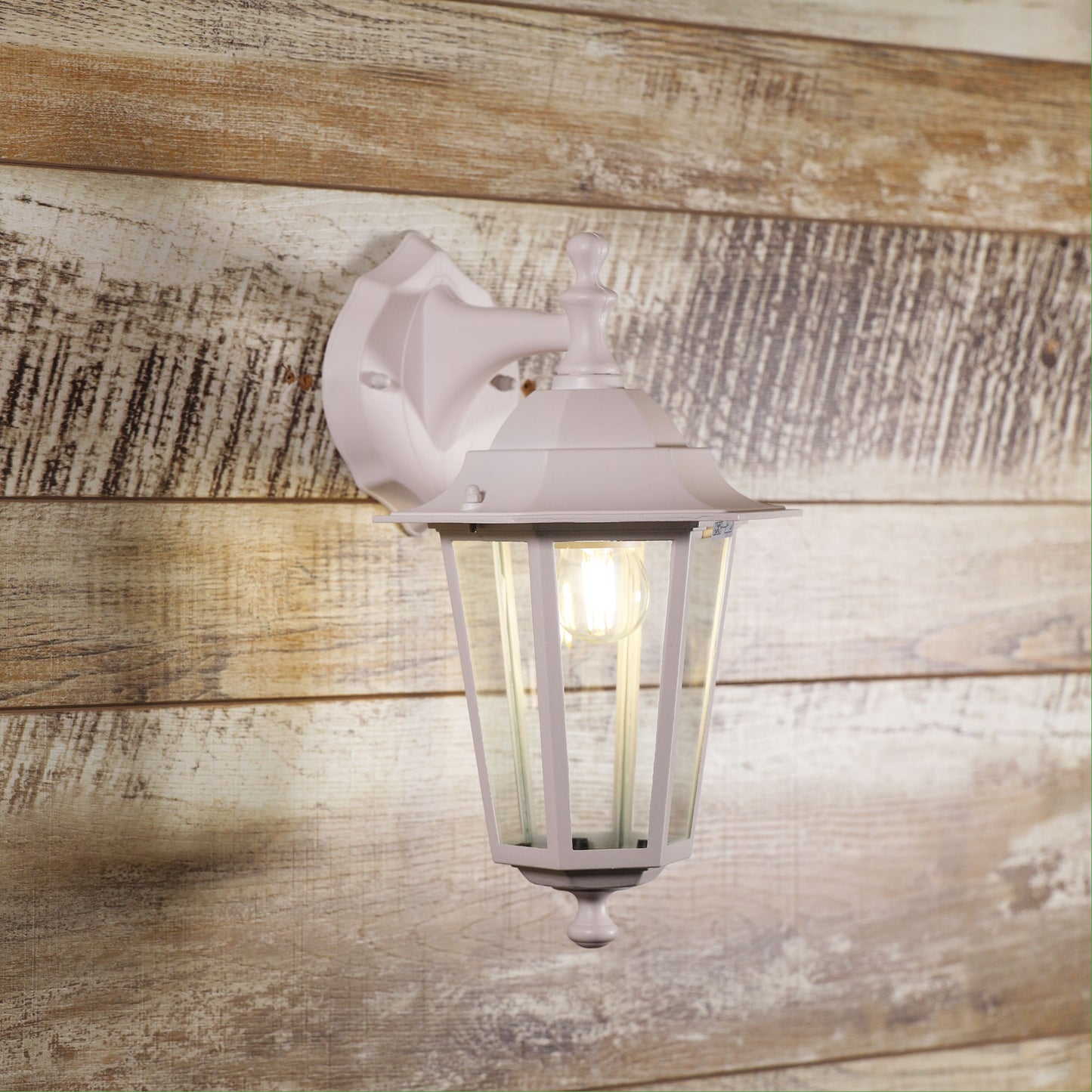 Ascot Outdoor Wall Light Down White