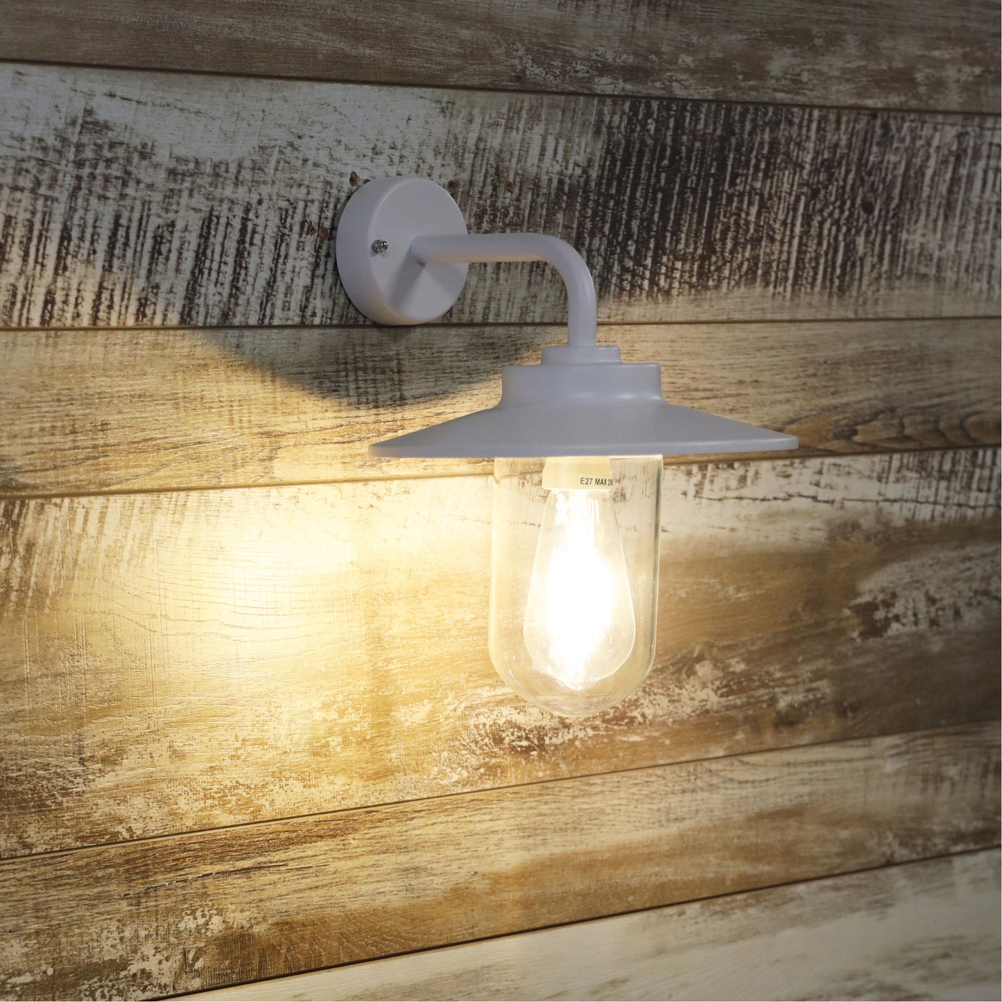 Anzio Outdoor Wall Light White