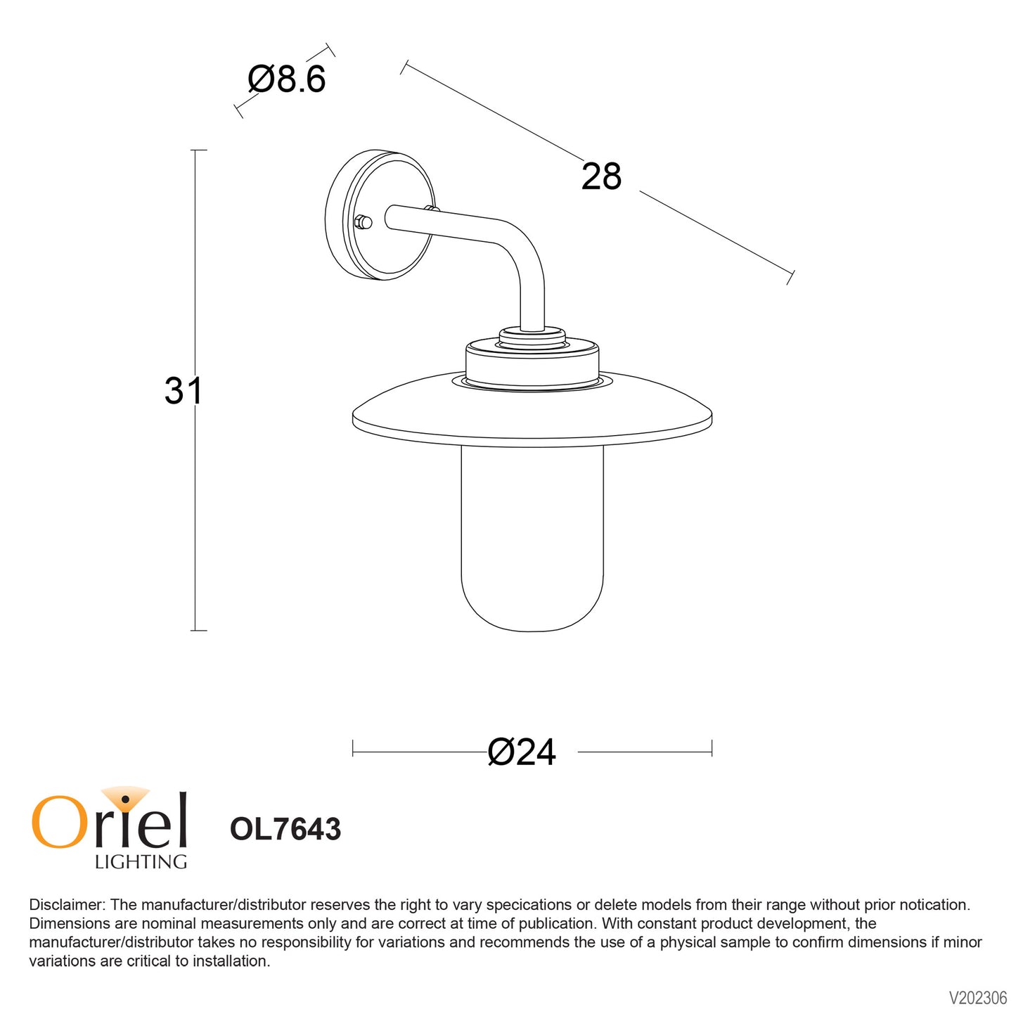 Anzio Outdoor Wall Light White