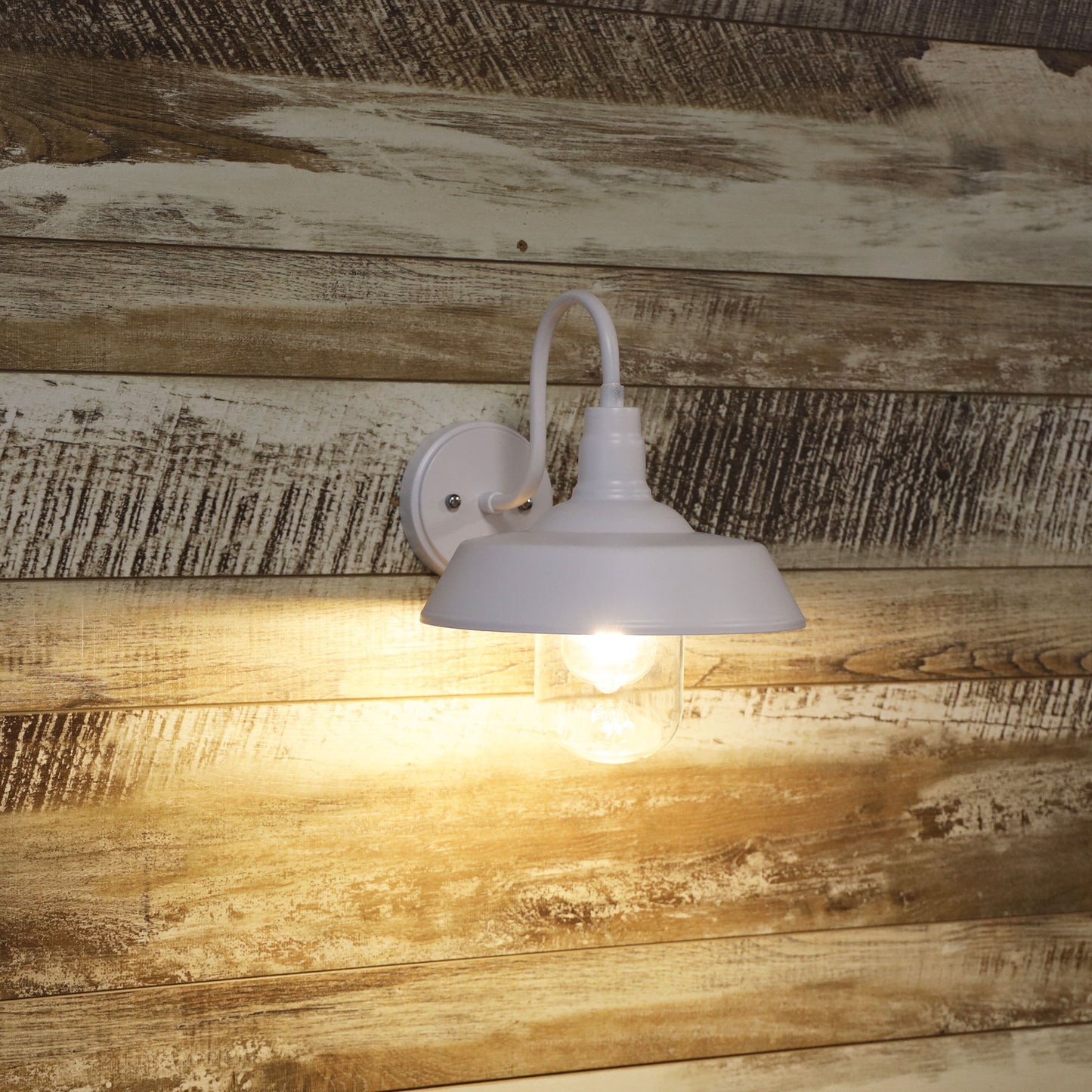 Hudson Barn Style Outdoor Light White
