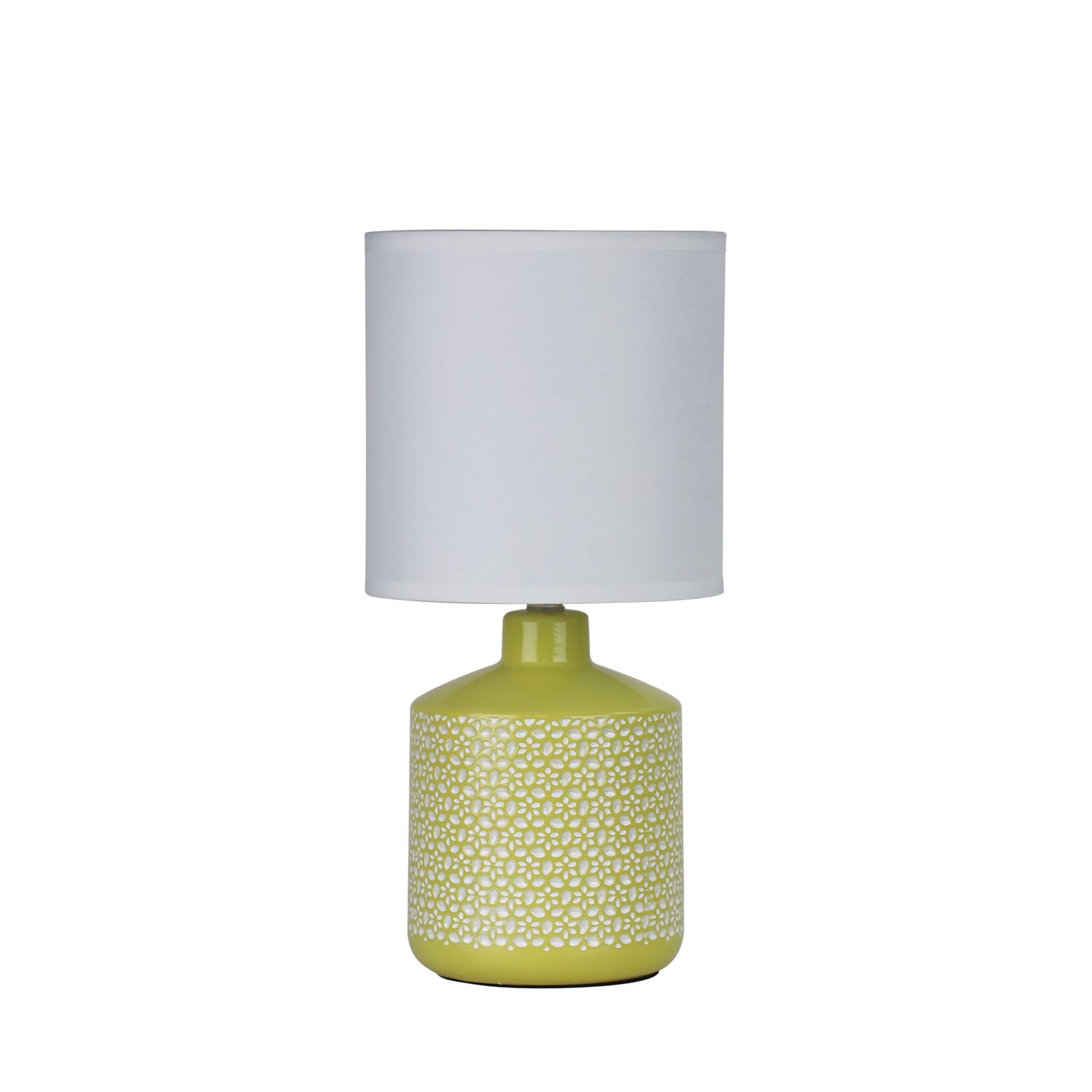 Celia Table Lamp Yellow W/ White Shade