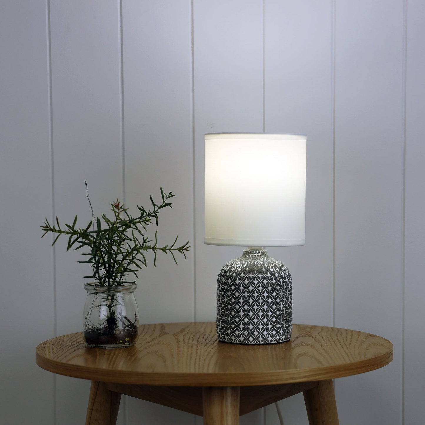 Vera Complete Table Lamp Grey