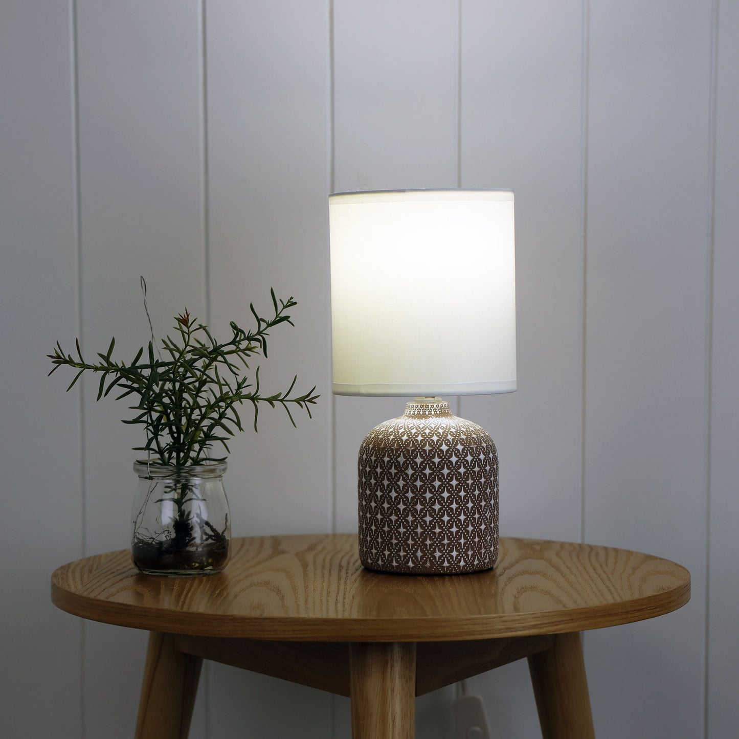 Vera Complete Table Lamp Taupe