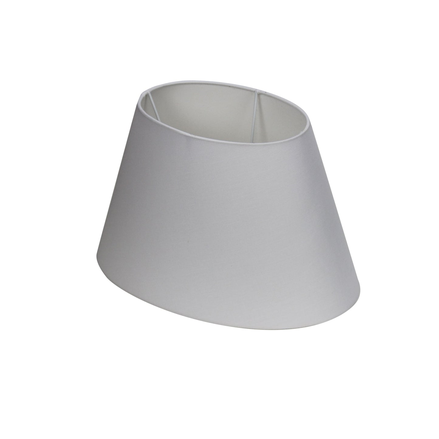 200-310-205 / 12" Oval Taper White Cotton E27 Lamp Shade