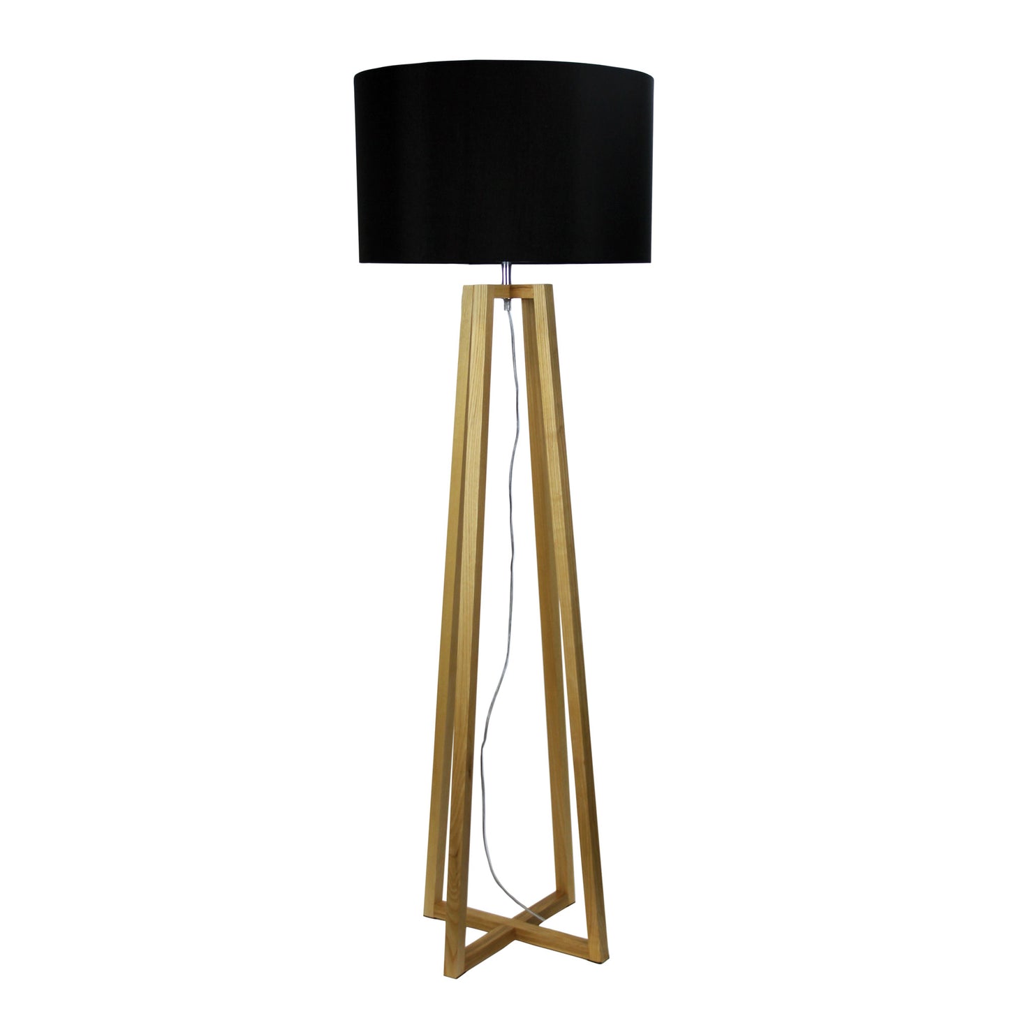 Malmo Wooden Floor Lamp Base E27