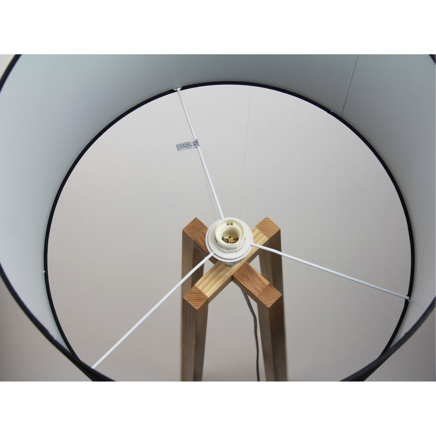 Malmo Wooden Floor Lamp Base E27