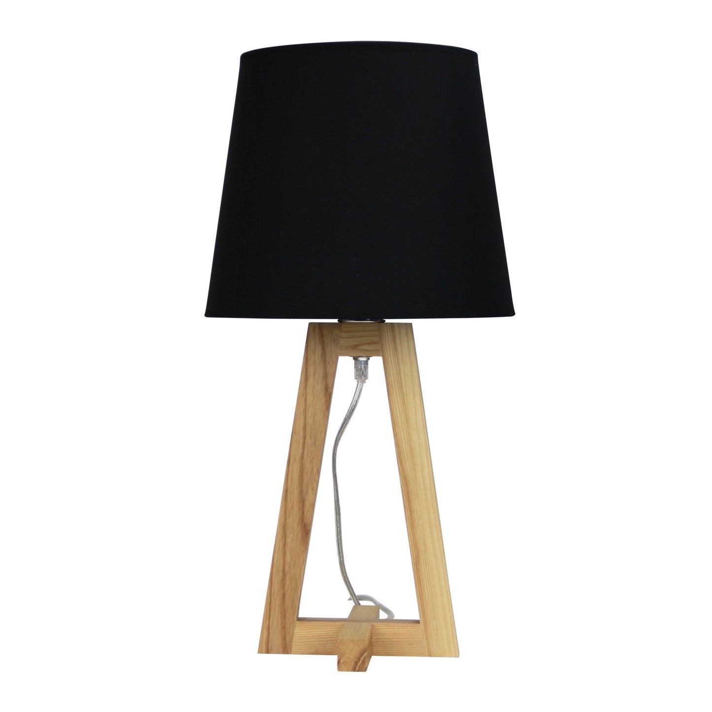 Edra Table Lamp W/ Black Cotton Shade