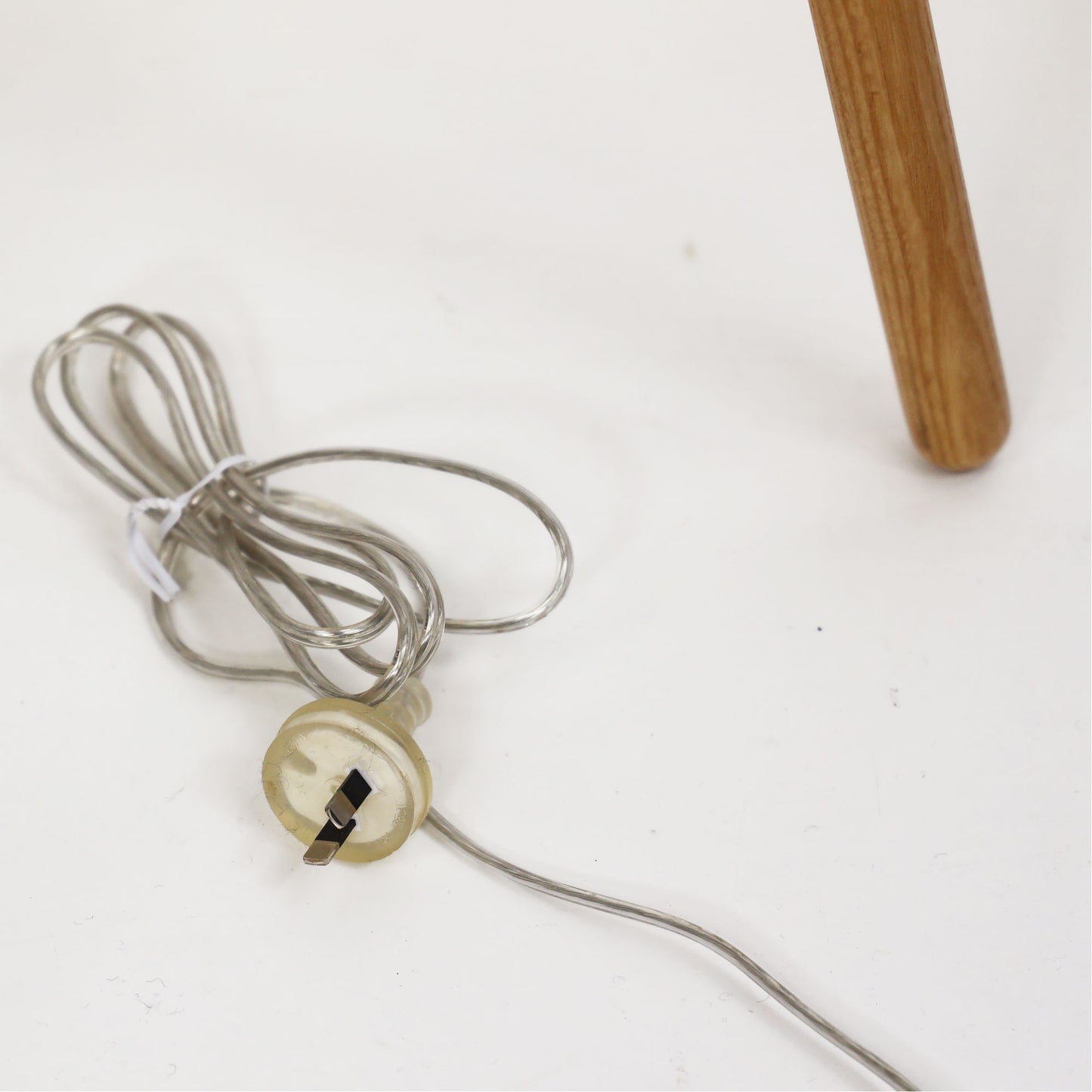 Toft Floor Lamp Base W/ Table & Usb Natural