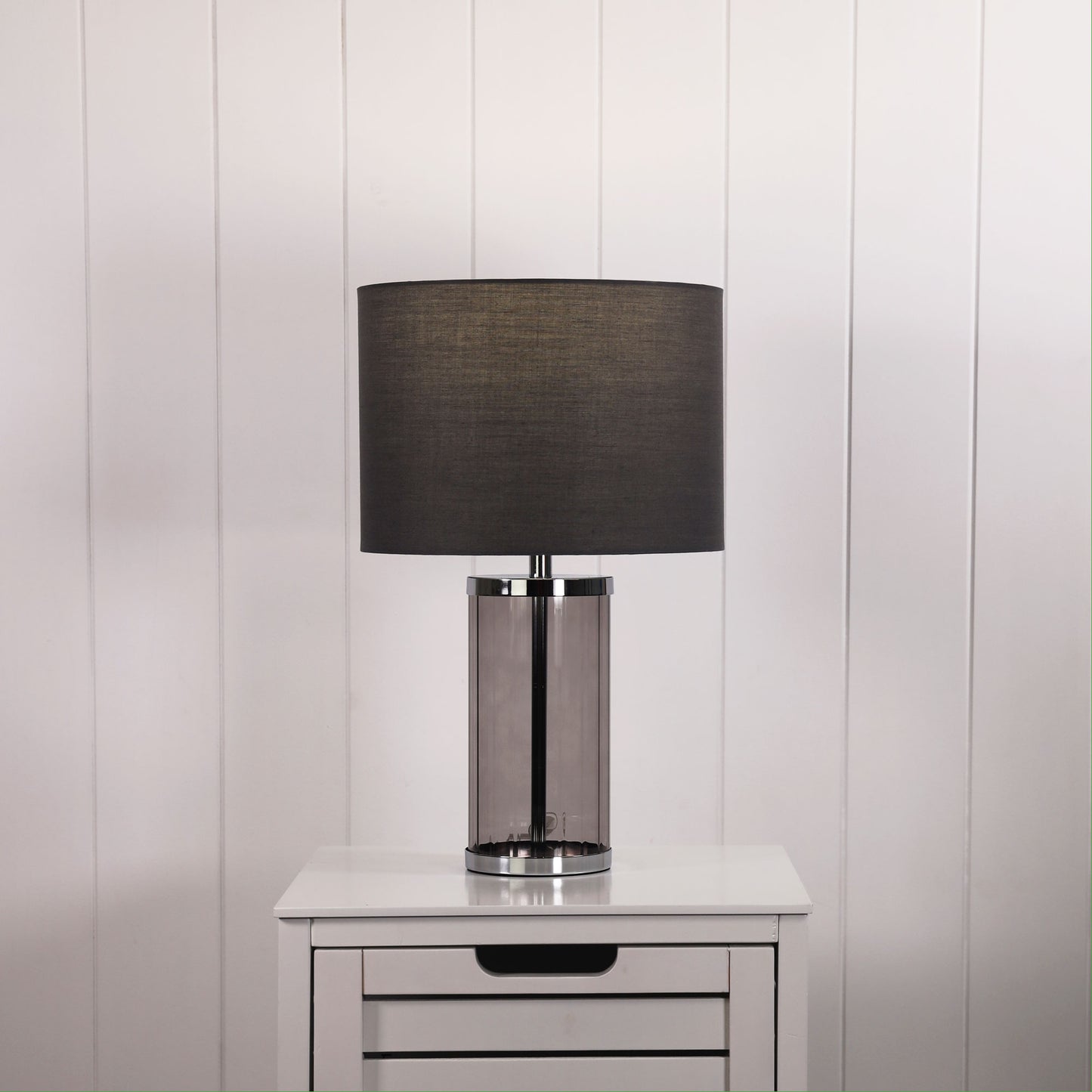 Nizio Grey Complete Table Lamp