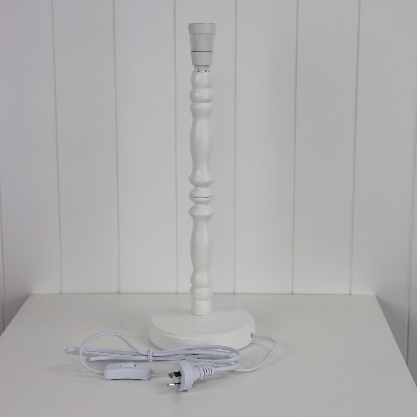 Rosalie 46 White Table Lamp Base Only B22