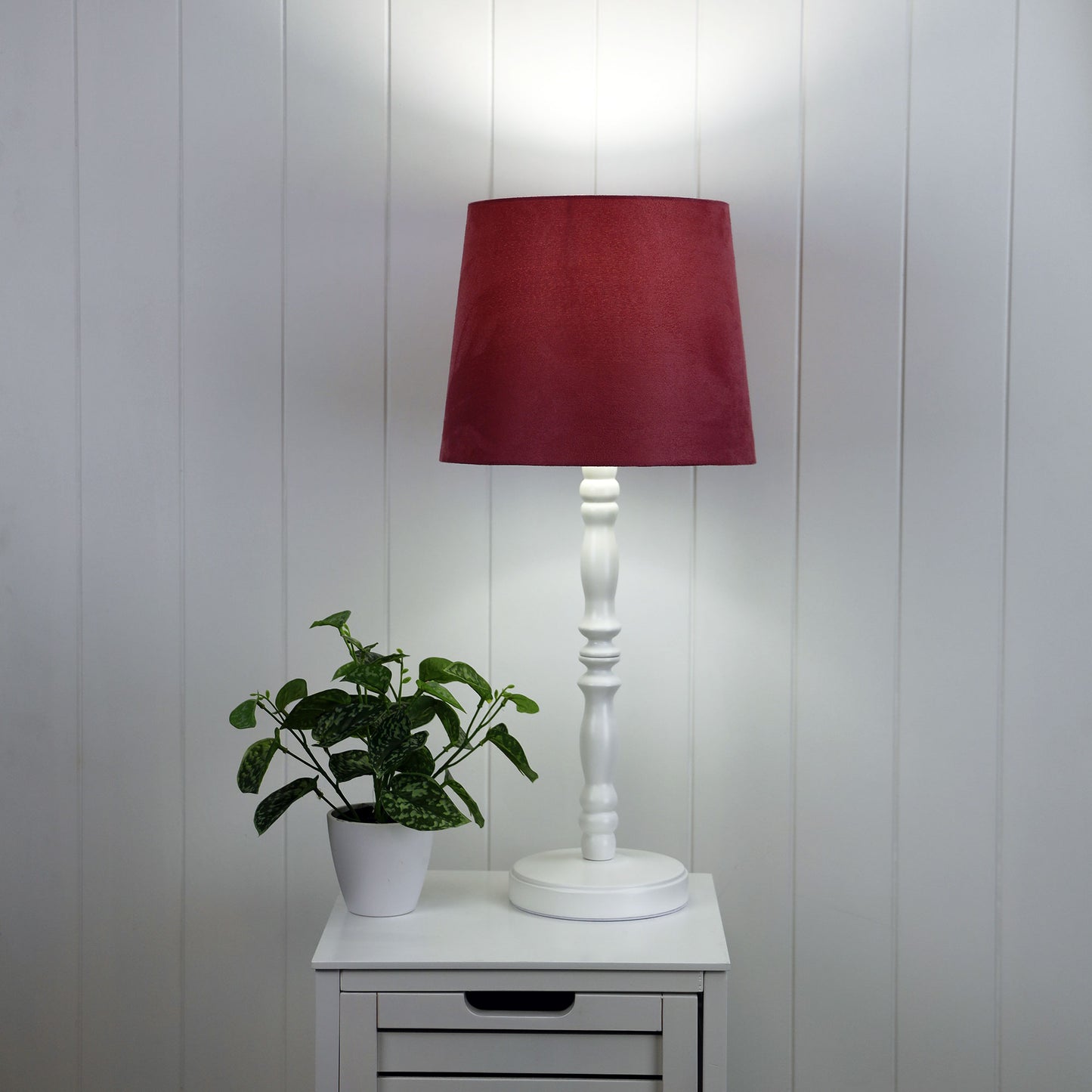 Rosalie 46 White Table Lamp Base Only B22