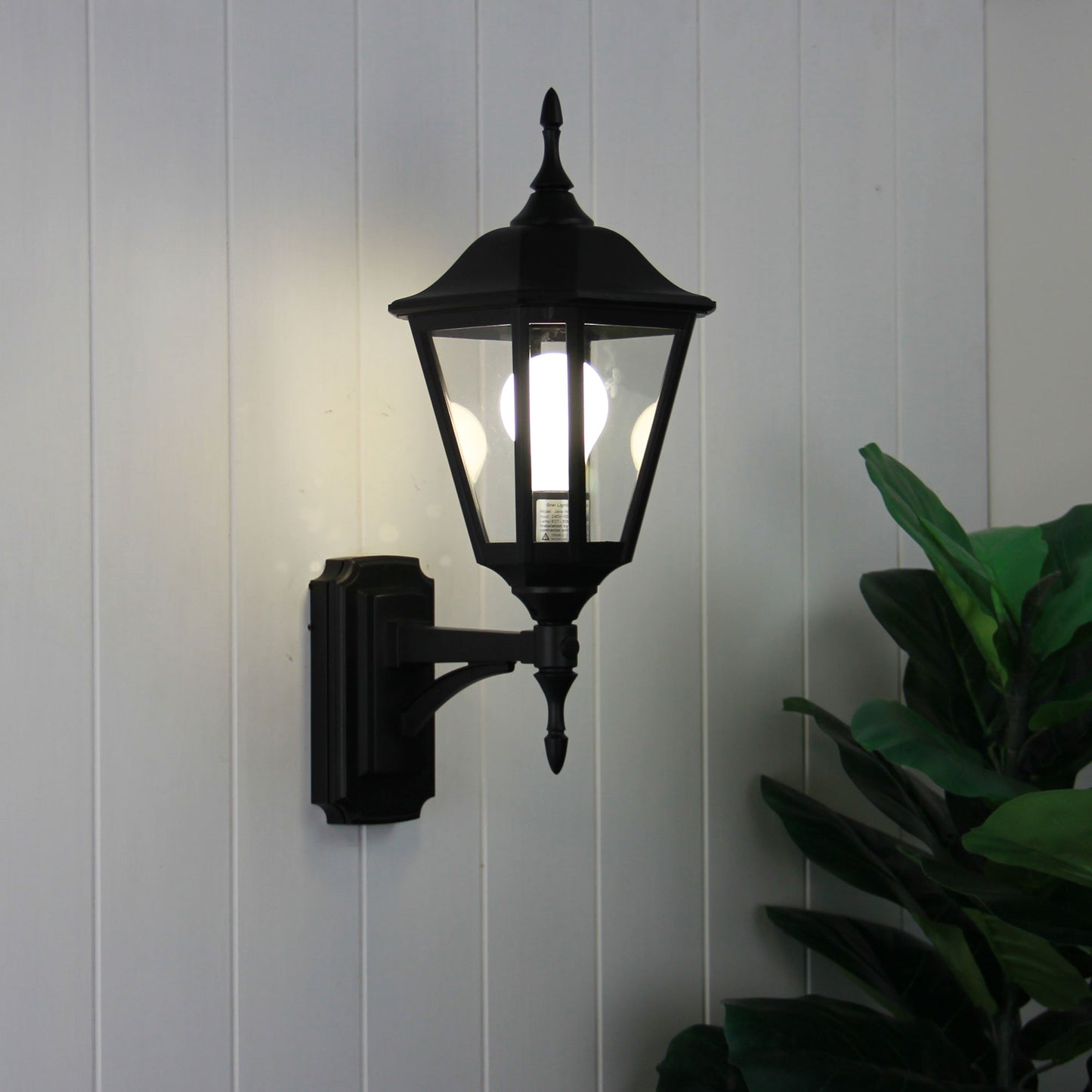 Java Mini Exterior Wall Light Black
