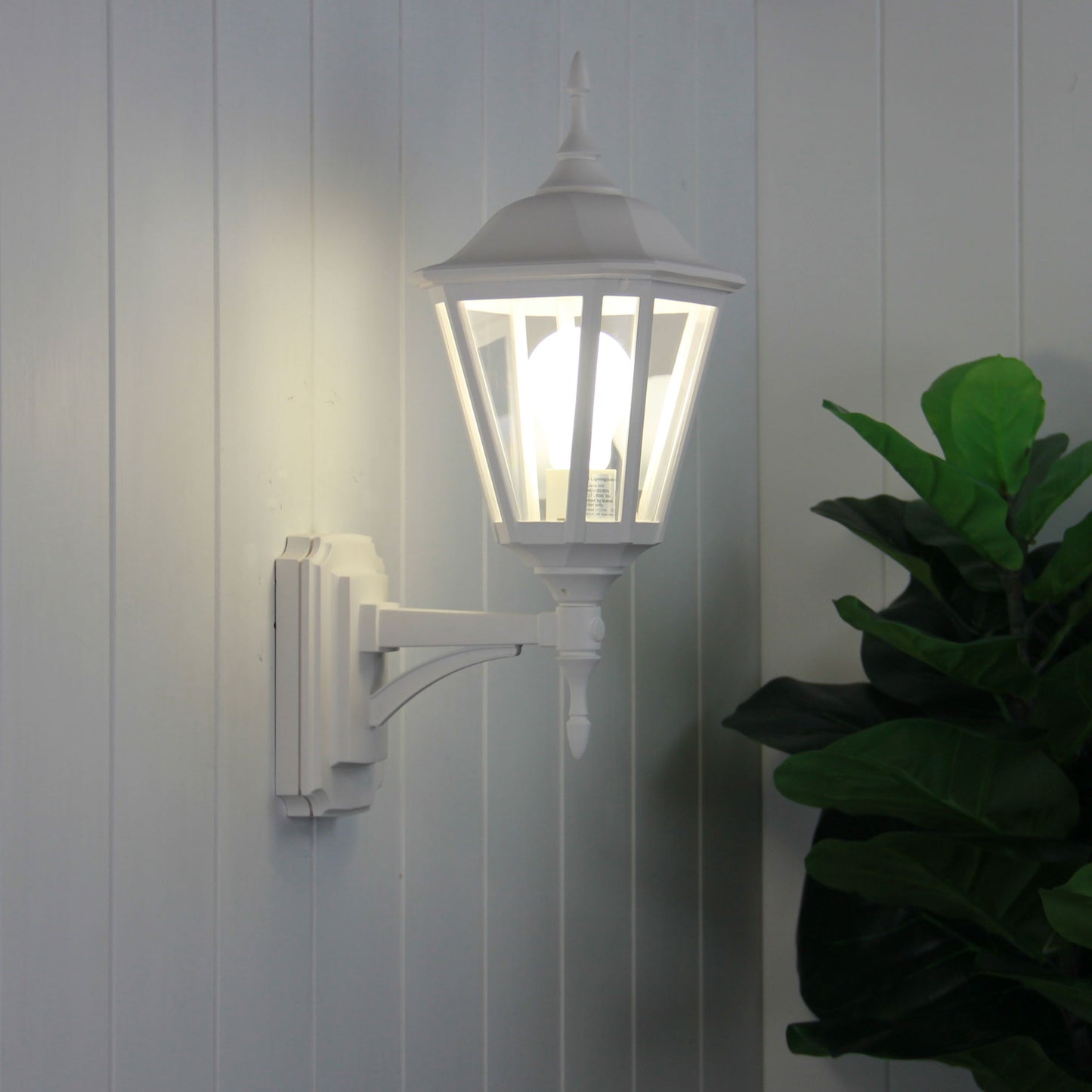 Java Mini Exterior Wall Light White