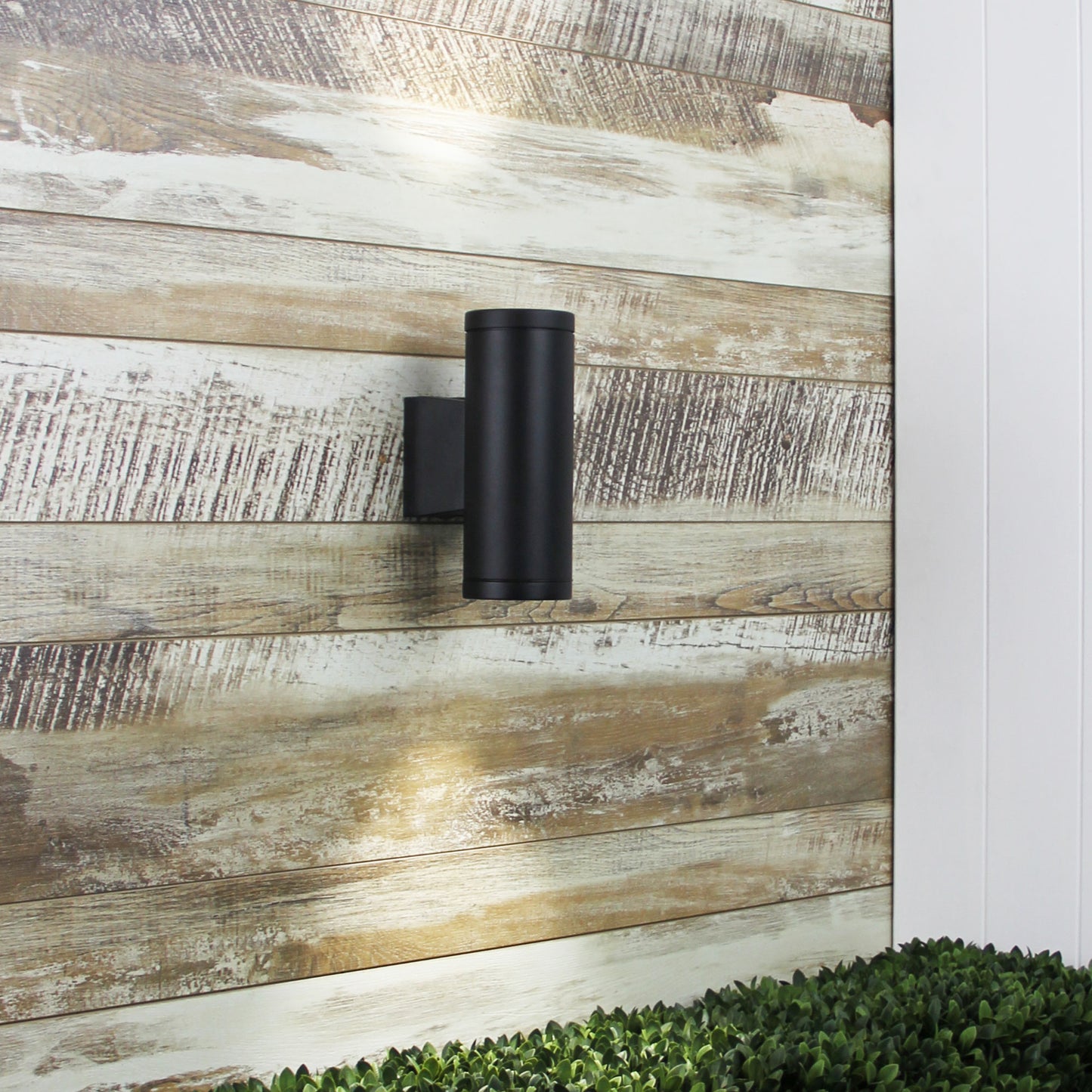 Metro Twin Black Wall Light GU10