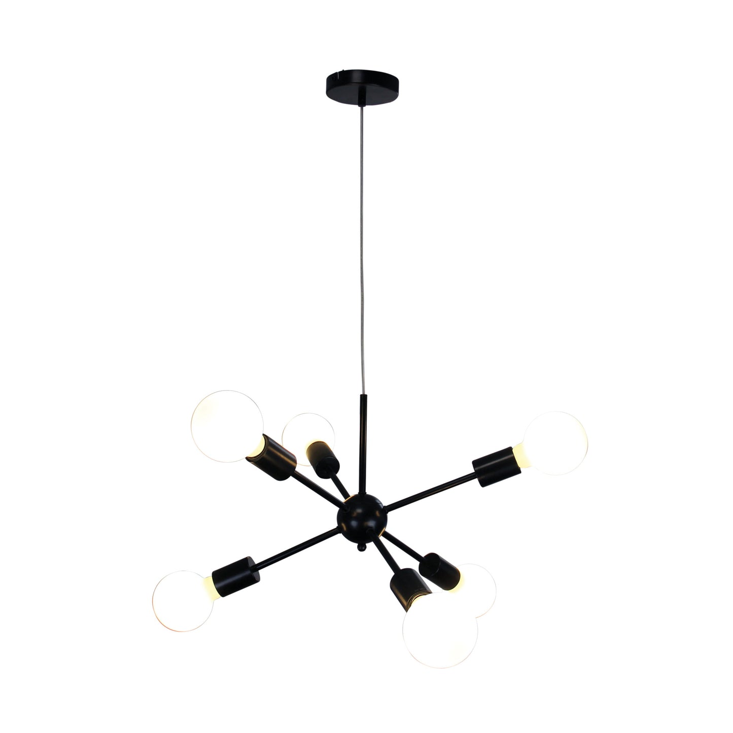 Sputnik.6 Six Light Pendant Black
