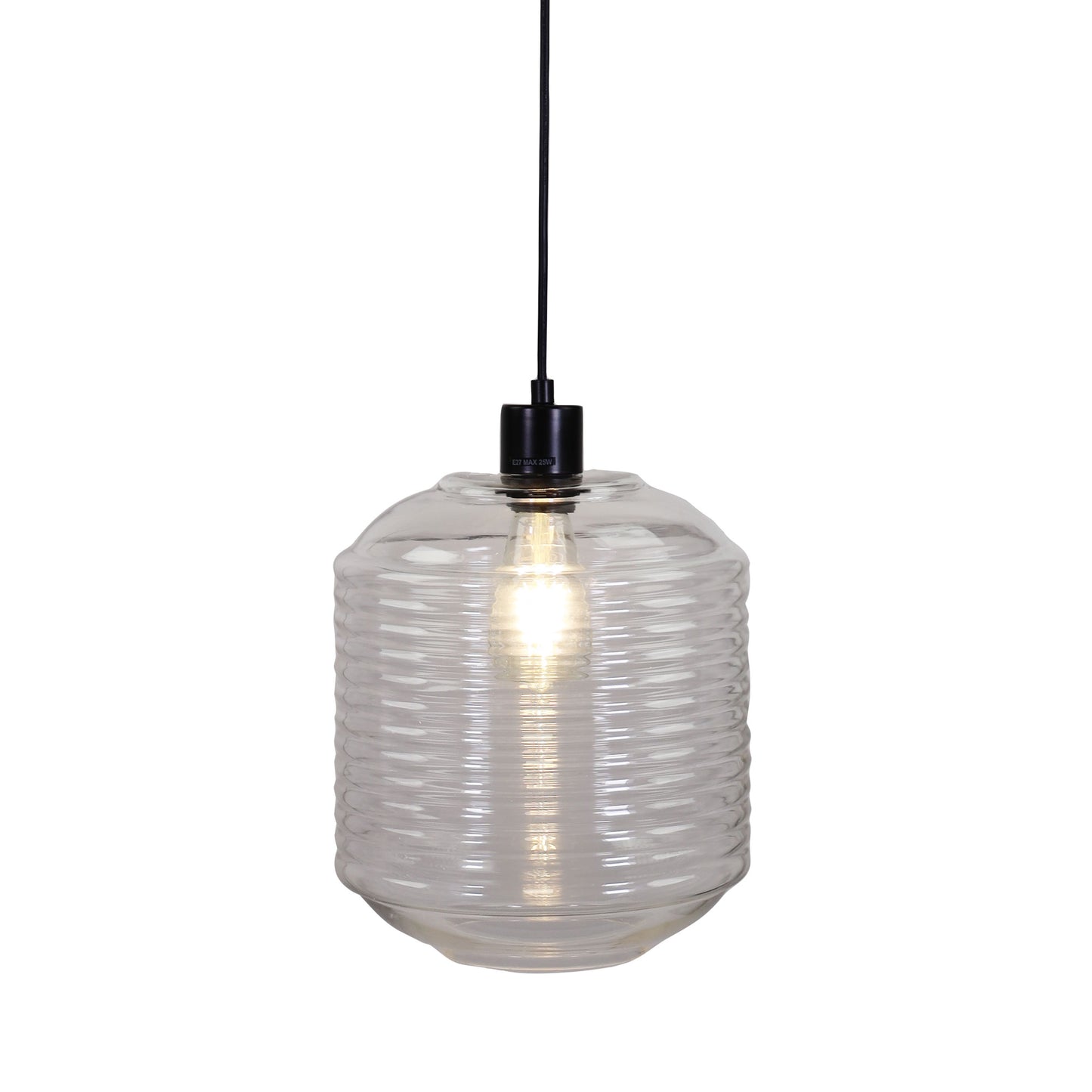 Marconi.25 1LT Pendant Clear Glass