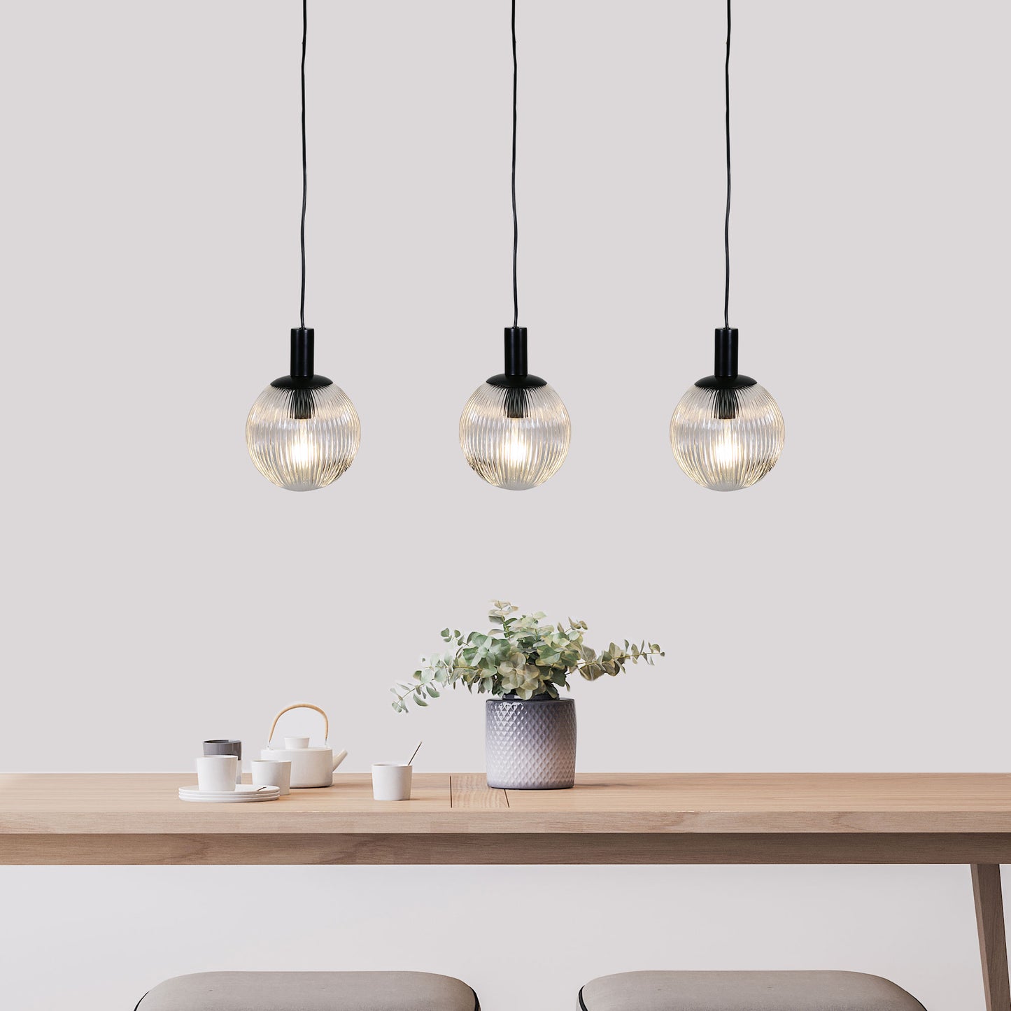 Legarno 3 LT Pendant Clear Glass
